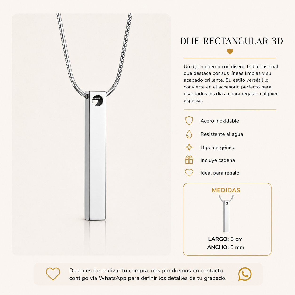 DIJE RECTANGULAR 3D